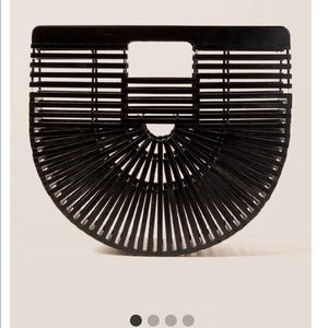 Francescas Bali high end wooden clutch NWT